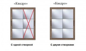 Шкаф-купе №19 Серия 3 Квадро (1500) Ясень анкор светлый в Сысерти - sysert.ok-mebel.com | фото 3