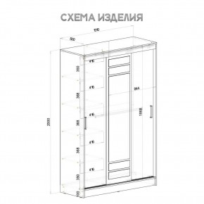 Шкаф-купе Тео ШКК-02 (крафт/белый) в Сысерти - sysert.ok-mebel.com | фото 5