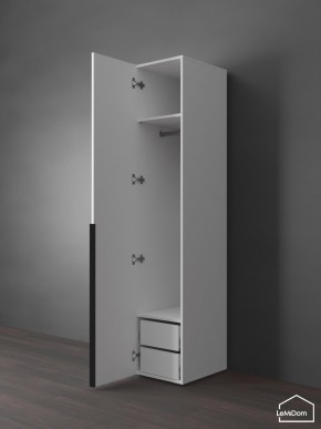 Шкаф Linnea MHR-1-3 2050х400х510 (Белый-М 11.1.1) в Сысерти - sysert.ok-mebel.com | фото 5