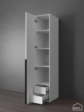 Шкаф Linnea MHR-1-3 2050х400х510 (Белый-М 11.1.2) в Сысерти - sysert.ok-mebel.com | фото 6