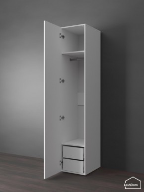 Шкаф Linnea MHR-1PO-3 2050х400х510 (Белый-М 11.1.2) в Сысерти - sysert.ok-mebel.com | фото 4