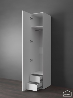 Шкаф Linnea MHR-1PO-3 2050х400х510 (Белый-М 11.1.2) в Сысерти - sysert.ok-mebel.com | фото 5