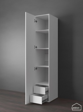 Шкаф Linnea MHR-1PO-4 2050х400х510 (Белый-М 11.1.2) в Сысерти - sysert.ok-mebel.com | фото 4