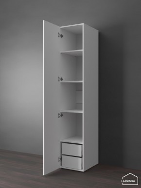 Шкаф Linnea MHR-1PO-4 2050х400х510 (Белый-М 11.1.2) в Сысерти - sysert.ok-mebel.com | фото 5
