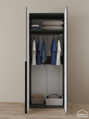 Шкаф Linnea MHR-2 2050х800х510 (Графит-М 11.1.25) в Сысерти - sysert.ok-mebel.com | фото 4