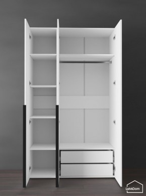 Шкаф Linnea MHR-3-2 2050х1200х510 (Белый-М 11.1.1) в Сысерти - sysert.ok-mebel.com | фото 5