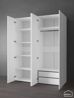 Шкаф Linnea MHR-4PO-2 2050х1600х510 (Белый-М 11.1.1) в Сысерти - sysert.ok-mebel.com | фото 5