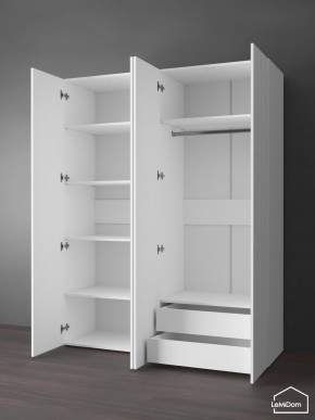 Шкаф Linnea MHR-4PO-2 2050х1600х510 (Белый-М 11.1.1) в Сысерти - sysert.ok-mebel.com | фото 6