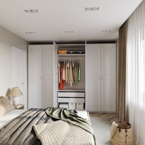 Шкаф МАКС двухдверный, цвет белый в Сысерти - sysert.ok-mebel.com | фото 4