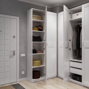Шкаф МАКС однодверный узкий, цвет белый в Сысерти - sysert.ok-mebel.com | фото 4