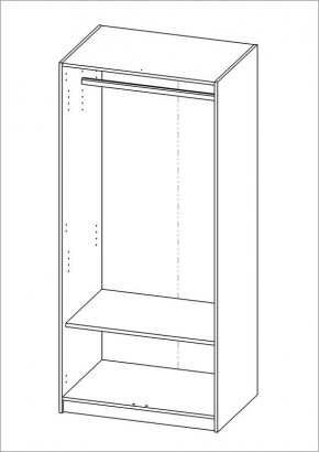 Шкаф ОРИОН двухдверный, цвет Дуб Венге в Сысерти - sysert.ok-mebel.com | фото 2