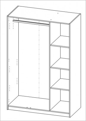 Шкаф ОРИОН трехдверный, цвет Дуб Венге в Сысерти - sysert.ok-mebel.com | фото 3