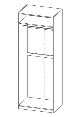 Шкаф ПЕГАС двухдверный, цвет белый в Сысерти - sysert.ok-mebel.com | фото 3