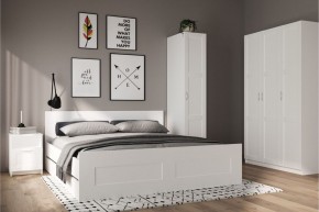 Шкаф ПЕГАС однодверный с рамочным фасадом, цвет белый в Сысерти - sysert.ok-mebel.com | фото 4