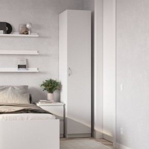 Шкаф ПЕГАС однодверный, цвет белый в Сысерти - sysert.ok-mebel.com | фото 4