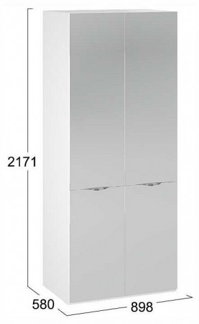 Шкаф платяной Глосс СМ-319.07.004 в Сысерти - sysert.ok-mebel.com | фото 4