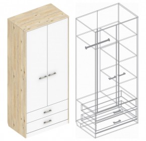 Шкаф "Милана" 2-х створчатый с 2 ящиками в Сысерти - sysert.ok-mebel.com | фото 3
