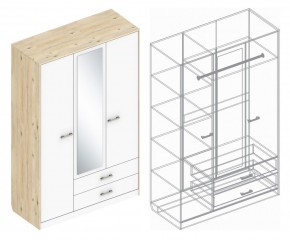 Шкаф "Милана" 3-х створчатый с 2 ящиками в Сысерти - sysert.ok-mebel.com | фото 3