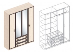 НАОМИ Шкаф 4-х створчатый в Сысерти - sysert.ok-mebel.com | фото 3