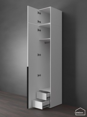Шкаф с антресолью Linnea MHR-1A-3 2450х400х510 (Белый-М 11.1.2) в Сысерти - sysert.ok-mebel.com | фото 6