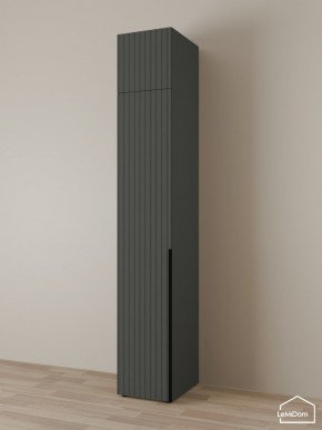 Шкаф с антресолью Linnea MHR-1A-3 2450х400х510 (Графит-М 11.1.25) в Сысерти - sysert.ok-mebel.com | фото