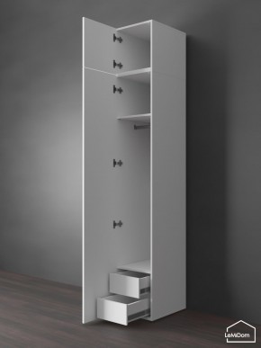 Шкаф с антресолью Linnea MHR-1POA-3 2450х400х510 (Белый-М 11.1.1) в Сысерти - sysert.ok-mebel.com | фото 6