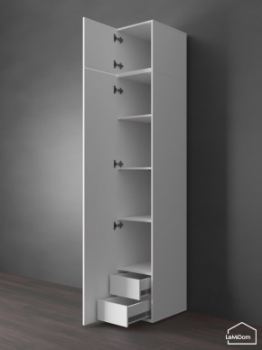 Шкаф с антресолью Linnea MHR-1POA-4 2450х400х510 (Белый-М 11.1.2) в Сысерти - sysert.ok-mebel.com | фото 5