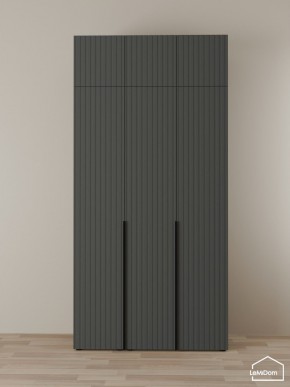 Шкаф с антресолью Linnea MHR-3A-1 2450х1200х510 (Графит-М 11.1.25) в Сысерти - sysert.ok-mebel.com | фото