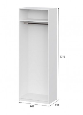 Шкаф ШК-5 (800) Белый текстурный в Сысерти - sysert.ok-mebel.com | фото 4