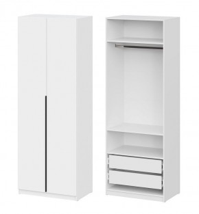 Шкаф ШК-5 + 2 полки + ящики (800) Белый текстурный в Сысерти - sysert.ok-mebel.com | фото