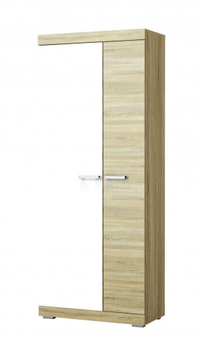 СОНАТА ШС-800 Шкаф 2-х дверный (Дуб сонома/Белый глянец) в Сысерти - sysert.ok-mebel.com | фото