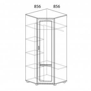 Шкаф угловой №243 Белла в Сысерти - sysert.ok-mebel.com | фото 2