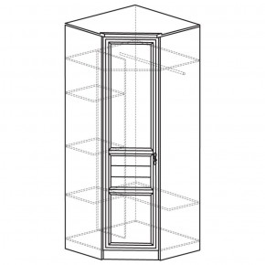 Шкаф угловой 50 Лира Нортон светлый (угол 854х854) в Сысерти - sysert.ok-mebel.com | фото 2