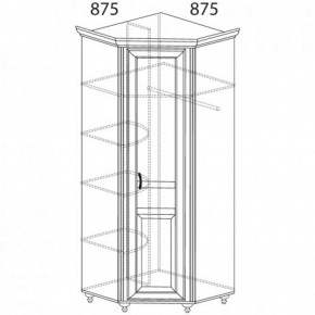 Шкаф угловой №862 "Ралли" (Угол 875*875) в Сысерти - sysert.ok-mebel.com | фото 2