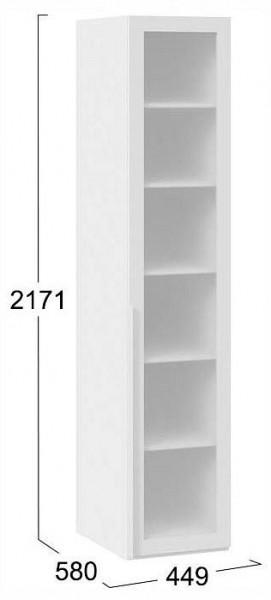 Шкаф-витрина Порто СМ-393.07.008 в Сысерти - sysert.ok-mebel.com | фото 3