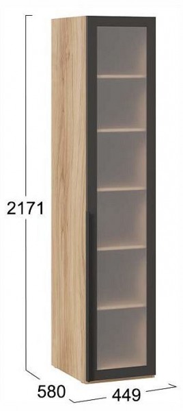 Шкаф-витрина Порто СМ-393.07.008 в Сысерти - sysert.ok-mebel.com | фото 3