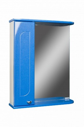 Шкаф-зеркало Радуга Синий металлик 55 левый АЙСБЕРГ (DA1129HZR) в Сысерти - sysert.ok-mebel.com | фото