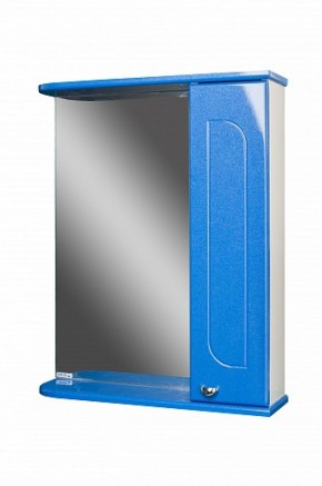 Шкаф-зеркало Радуга Синий металлик 60 правый АЙСБЕРГ (DA1130HZR) в Сысерти - sysert.ok-mebel.com | фото