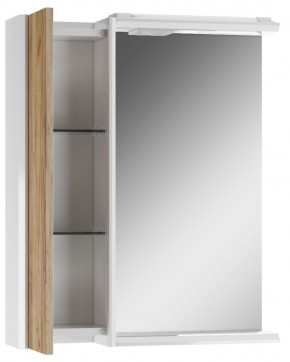 Шкаф-зеркало Uno 60 Дуб ВОТАН левый Домино (DU1512HZ) в Сысерти - sysert.ok-mebel.com | фото 2