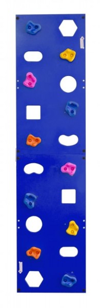 Скалодром пристенный (500*2000) стандарт ЭЛЬБРУС с отверстиями (10 шт. зацепов) цв.синий в Сысерти - sysert.ok-mebel.com | фото 1