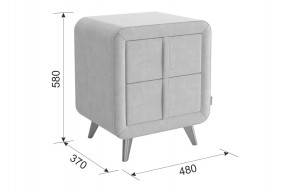 СОФИ 3 Тумба прикроватная (велюр) в Сысерти - sysert.ok-mebel.com | фото 3