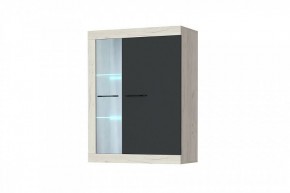 СОНАТА ВНС-800 Шкаф-витрина навесная (крафт белый/антрацит) в Сысерти - sysert.ok-mebel.com | фото