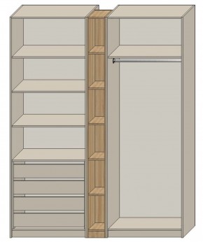 Спальня Серый камень + Кровать (серии «ГЕСТИЯ») в Сысерти - sysert.ok-mebel.com | фото 7