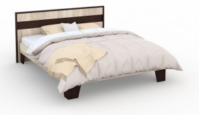 Спальня Эшли Кровать 160 без основания под матрас Венге/Дуб сонома в Сысерти - sysert.ok-mebel.com | фото