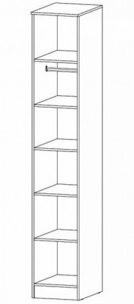 ГАММА Спальный гарнитур (модульный) дуб вотан в Сысерти - sysert.ok-mebel.com | фото 5