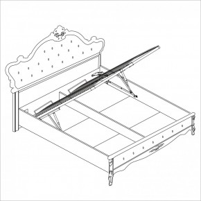 Спальня Мишель 4-х ств 1600 (белый матовый/экокожа) в Сысерти - sysert.ok-mebel.com | фото 4