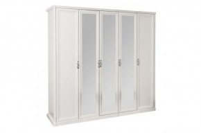 Спальня Мишель 5-ти ств (белый матовый/экокожа) в Сысерти - sysert.ok-mebel.com | фото 2