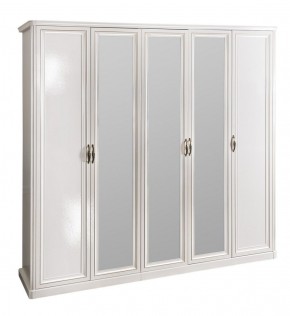 Спальня Натали 5-ти ств (белый глянец/экокожа) в Сысерти - sysert.ok-mebel.com | фото 2