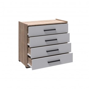 Спальня Соната Комод (Белый/Дуб сонома) в Сысерти - sysert.ok-mebel.com | фото 2