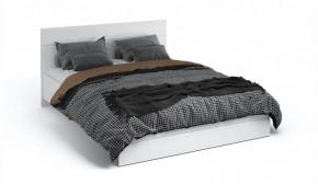 Спальня Йорк Кровать 160 с подъемным механизмом Белый жемчуг/Белый глянец в Сысерти - sysert.ok-mebel.com | фото